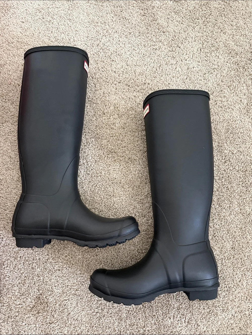 Hunter Original Tall Waterproof Rain Boot Black - Size 8 - New in Box
